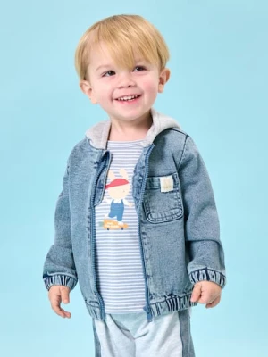 Sinsay - Koszulka z nadrukiem królika - błękitny