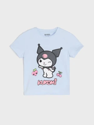 Sinsay - Koszulka z nadrukiem Kuromi - fioletowy