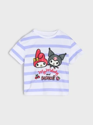 Sinsay - Koszulka z nadrukiem Kuromi - wielobarwny