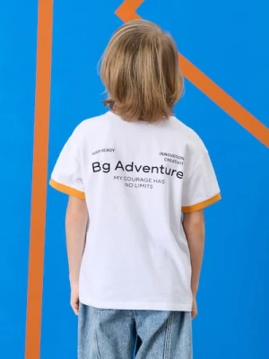 Sinsay - Koszulka z nadrukiem na plecach - biały