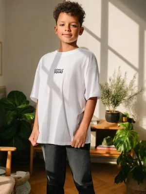 Sinsay - Koszulka z nadrukiem na plecach - biały