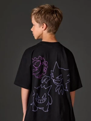 Sinsay - Koszulka z nadrukiem na plecach - czarny