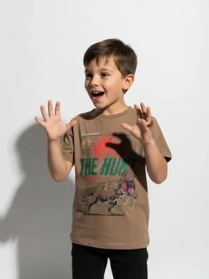 Sinsay - Koszulka z nadrukiem na plecach Jurassic World - brązowy