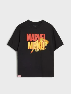 Sinsay - Koszulka z nadrukiem na plecach Marvel - czarny