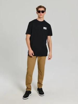 Sinsay - Koszulka z nadrukiem na plecach NASA - czarny