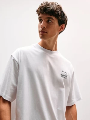 Sinsay - Koszulka z nadrukiem na plecach Rick & Morty - biały