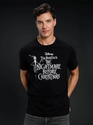 Sinsay - Koszulka z nadrukiem Nightmare Before Christmas - czarny