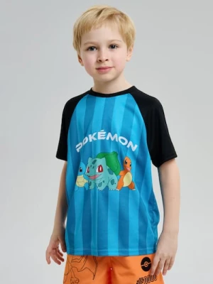 Sinsay - Koszulka z nadrukiem Pokémon - niebieski