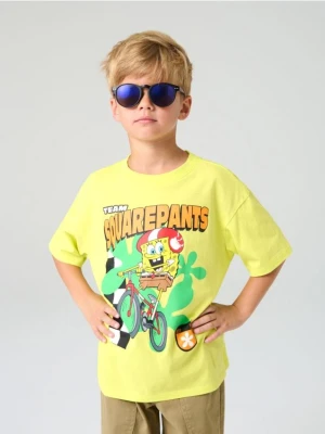 Sinsay - Koszulka z nadrukiem SpongeBob SquarePants - żółty