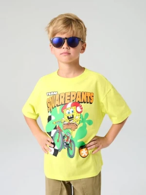 Sinsay - Koszulka z nadrukiem SpongeBob SquarePants - żółty