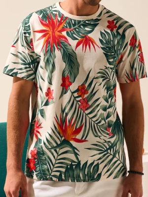 Sinsay - Koszulka z nadrukiem - wielobarwny