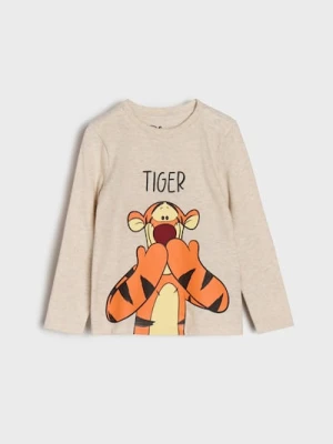 Sinsay - Koszulka z nadrukiem Winnie the Pooh - kremowy