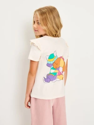 Sinsay - Koszulka z nadrukiem z przodu i na plecach PAW Patrol - kremowy