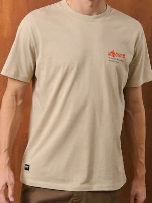 Sinsay - Koszulka z napisem - beżowy