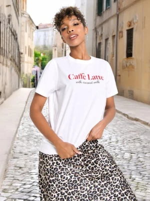 Zdjęcie produktu Sinsay - Koszulka z napisem - biały