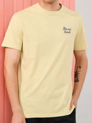 Sinsay - Koszulka z ozdobnym drobnym napisem - zielony