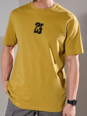 Zdjęcie produktu Sinsay - Koszulka z ozdobnym nadrukiem - żółty