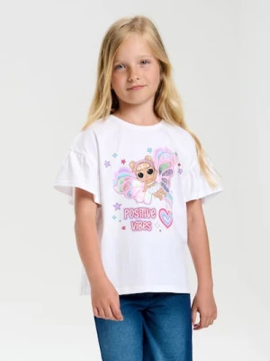 Sinsay - Koszulka z połyskującą aplikacją L.O.L Surprise - biały