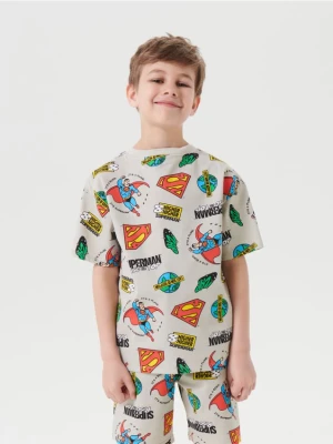 Zdjęcie produktu Sinsay - Koszulka ze wzorem Superman - kremowy