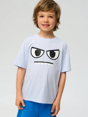 Sinsay - Koszulka Zombie Dash - błękitny