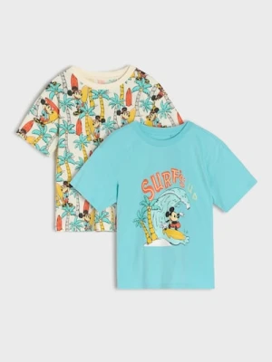 Sinsay - Koszulki 2 pack Mickey Mouse - wielobarwny