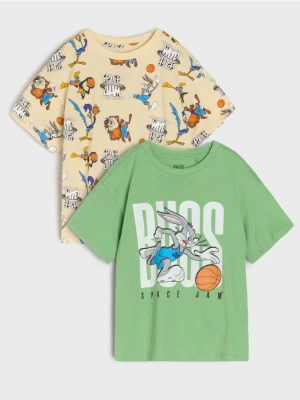 Sinsay - Koszulki 2 pack Space Jam - wielobarwny