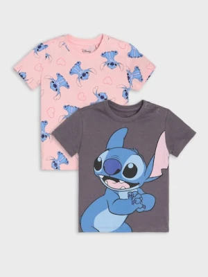 Sinsay - Koszulki 2 pack Stitch - szary