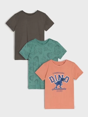 Sinsay - Koszulki 3 pack - kremowy