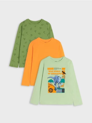 Sinsay - Koszulki 3 pack - zielony