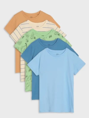 Sinsay - Koszulki 5 pack - wielobarwny