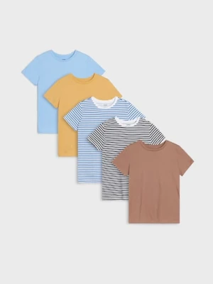 Sinsay - Koszulki 5 pack - żółty