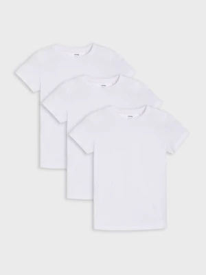 Sinsay - Koszulki basic 3 pack - biały