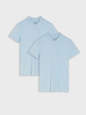 Sinsay - Koszulki polo 2 pack - błękitny