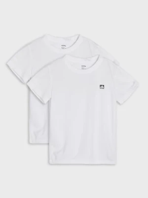 Sinsay - Koszulki sportowe Active 2 pack - biały