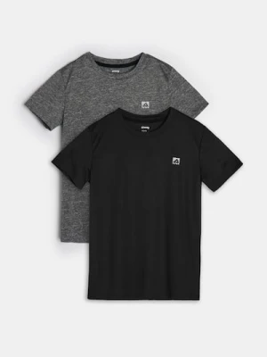 Sinsay - Koszulki sportowe Active 2 pack - szary