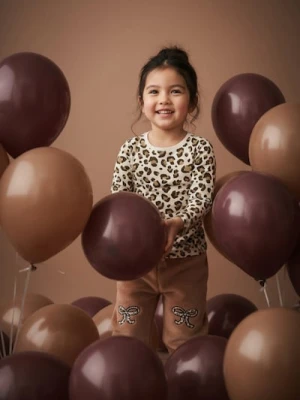 Sinsay - Koszulki z długimi rękawami 2 pack - brązowy