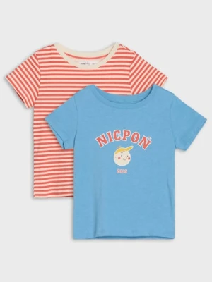 Sinsay - Koszulki z krótkim rękawem 2 pack - niebieski