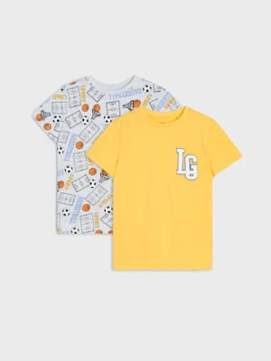 Sinsay - Koszulki z krótkim rękawem 2 pack - szary