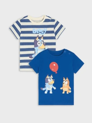Sinsay - Koszulki z nadrukiem 2 pack Bluey - kremowy