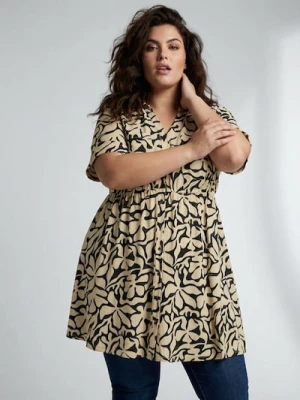 Sinsay - Koszulowa sukienka z wiskozy Plus Size - wielobarwny