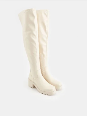 Sinsay - Kozaki - kremowy