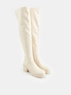 Sinsay - Kozaki - kremowy