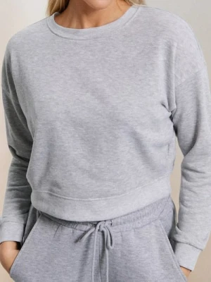 Zdjęcie produktu Sinsay - Krótka bluza crewneck - szary