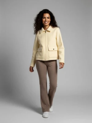 Sinsay - Krótka kurtka typu shacket - żółty