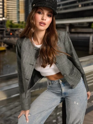 Sinsay - Krótki żakiet - wielobarwny