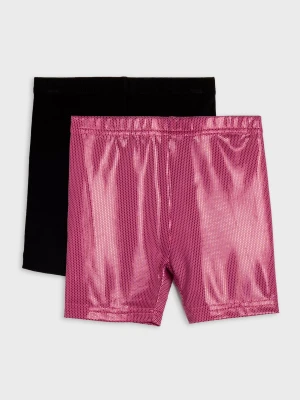 Sinsay - Krótkie legginsy 2 pack - różowy
