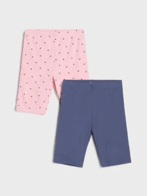 Sinsay - Krótkie legginsy 2 pack - wielobarwny