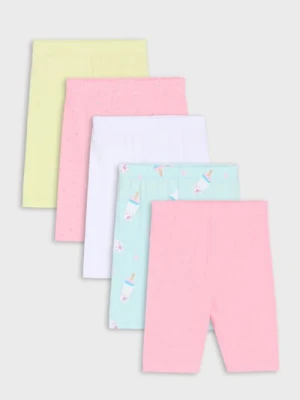 Sinsay - Krótkie legginsy 5 pack - wielobarwny