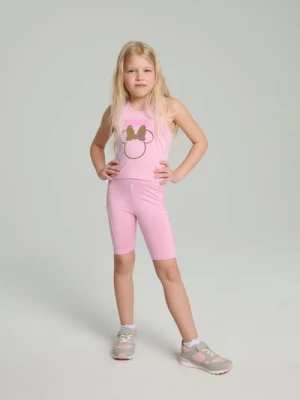 Sinsay - Krótkie legginsy Minnie Mouse - różowy