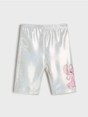 Sinsay - Krótkie legginsy Stitch - srebrny